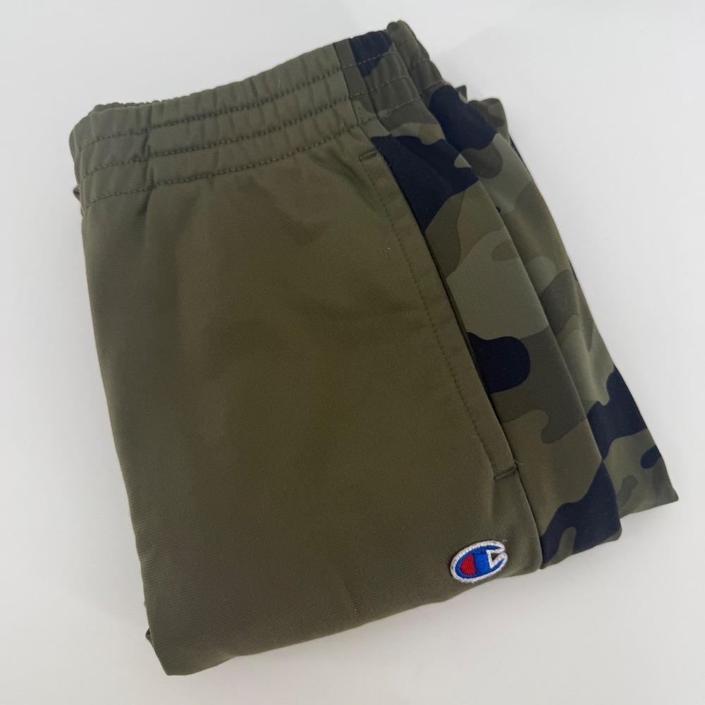 Champion Kids Joggers Olive Green Camo‎ Athletic Pants Size L